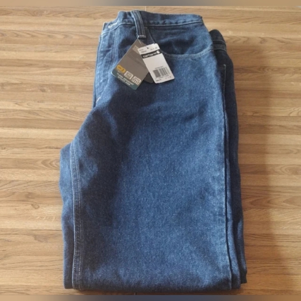 Men's Carhartt FRB004-MDS Indigo Flame Resistant Jeans 34X36